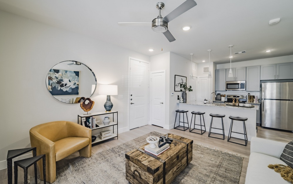 A1 - 1 bedroom floorplan layout with 1 bath and 661 square feet. (6 / 2D)